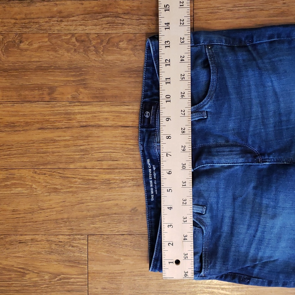 AG Adriano Goldschmied Dark Blue Skinny Jeans Midi - Picture 5 of 7